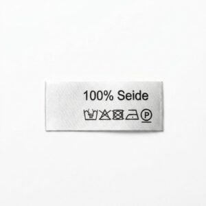 Textiletiketten 100% Seide