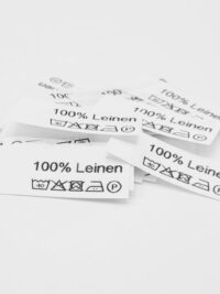 50 St. Textiletiketten 100% Leinen