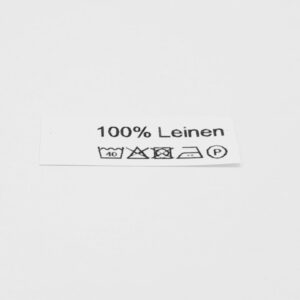 004a 50 St. Textiletiketten 100% Leinen