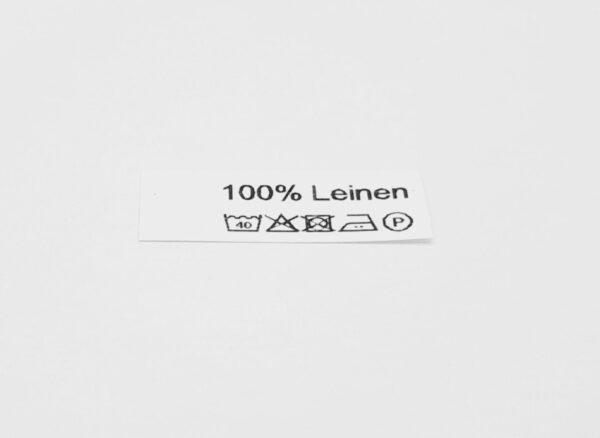 004a 50 St. Textiletiketten 100% Leinen