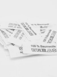 010 50 St. Textiletiketten 100% Baumwolle