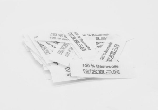 50 St. Textiletiketten 100% Baumwolle
