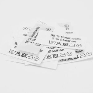 50 Textiletiketten 95 % Baumwolle 5% Elasthan
