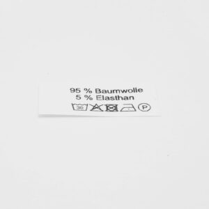 50 Textiletiketten 95 % Baumwolle 5% Elasthan
