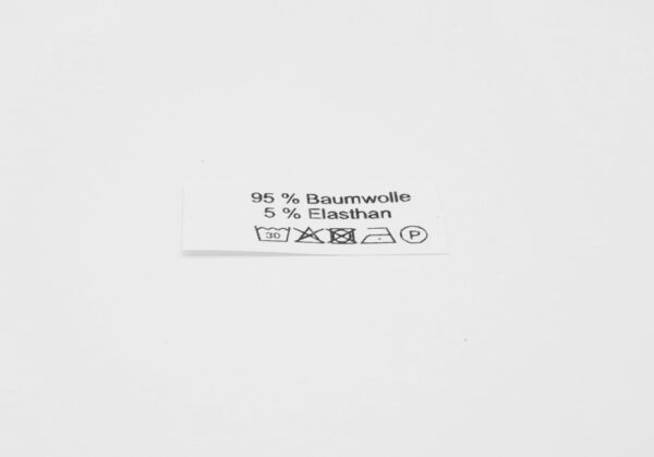 50 Textiletiketten 95 % Baumwolle 5% Elasthan