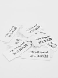 #025 50 St. Textiletiketten 100% Polyamid