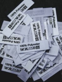 50 Textiletiketten 100% Polyester 50 Textiletiketten 100% Polyester