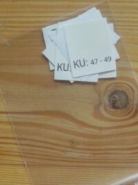 KU: 47 - 49 Kopfumfang-etiketten KU: 47 - 49 Kopfumfang-etiketten