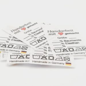 25 St. Textiletiketten Universal Hochformat