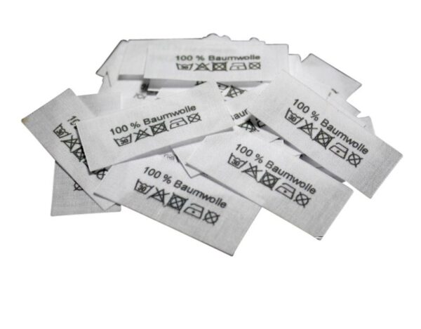 50 Textiletiketten 100 % Baumwolle