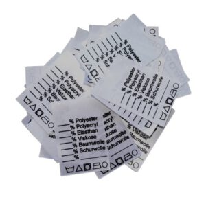 25 Textiletiketten Universal