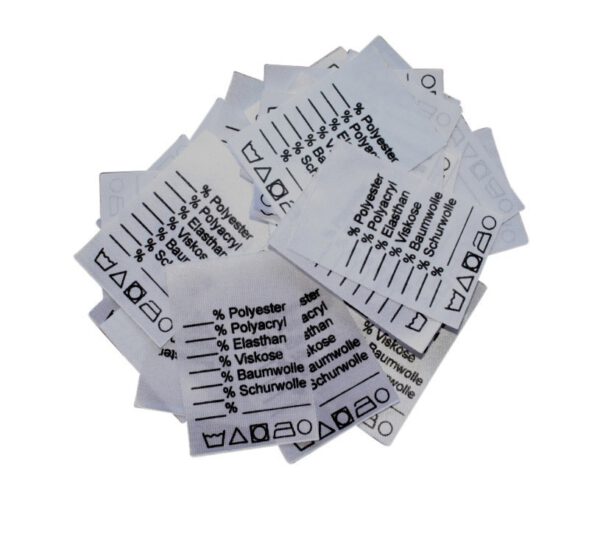 25 Textiletiketten Universal