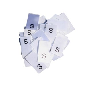 25 Textiletiketten Größe S 25 Textiletiketten Größe S