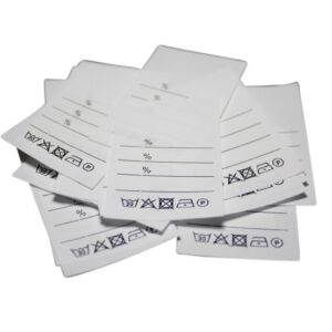 25 Textiletiketten Universal 4-zeilig