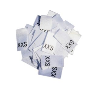 25 Textiletiketten Größe XXS 25 Textiletiketten Größe XXS