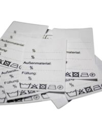 25 Textiletiketten Universal Außenmaterial Füllung 25 Textiletiketten Universal Außenmaterial Füllung