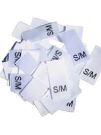 25 Textiletiketten Größe S/M 25 Textiletiketten Größe S/M