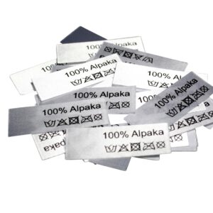 50 Textiletiketten 100% Alpaka 50 Textiletiketten 100% Alpaka