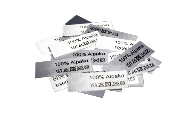 50 Textiletiketten 100% Alpaka 50 Textiletiketten 100% Alpaka