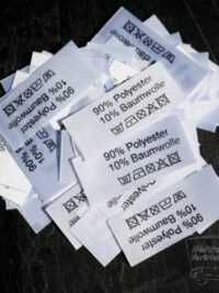 50 Textiletiketten 90% Polyester 10% Baumwolle 50 Textiletiketten 90% Polyester 10% Baumwolle