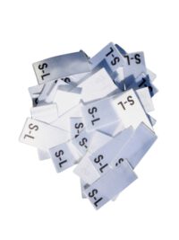 25 Textiletiketten Größe S-L 25 Textiletiketten Größe S-L