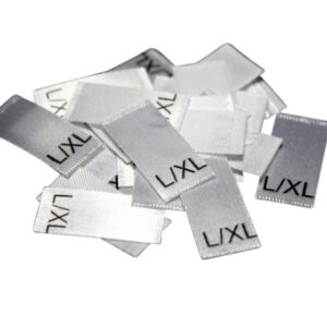 25 Textiletiketten Größe L/XL 25 Textiletiketten Größe L/XL