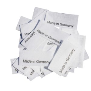 50 Textiletiketten Made in Germany