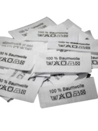 50 Textiletiketten 100% Baumwolle 50 Textiletiketten 100% Baumwolle