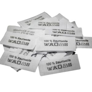 50 Textiletiketten 100% Baumwolle