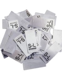 25 Textiletiketten Größe S-L universal 25 Textiletiketten Größe S-L universal