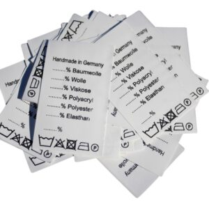 25 Textiletiketten Universal" Handmade in Germany" 25 Textiletiketten Universal" Handmade in Germany"