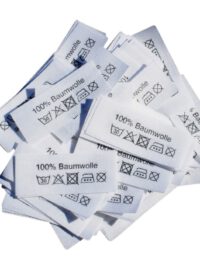 50 Stoffetiketten 100% Baumwolle 3 P. Bügeleisen 50 Stoffetiketten 100% Baumwolle 3 P. Bügeleisen