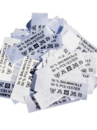 50 Textiletiketten 50% Baumwolle 50% Polyester 50 Textiletiketten 50% Baumwolle 50% Polyester