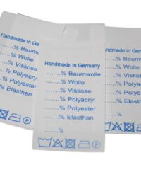 25 Textiletiketten Universal" Handmade in Germany"