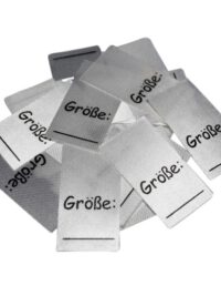 25 Textiletiketten Größe___"" 25 Textiletiketten Größe___""