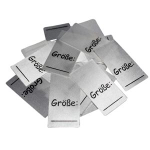 25 Textiletiketten Größe___"" 25 Textiletiketten Größe___""