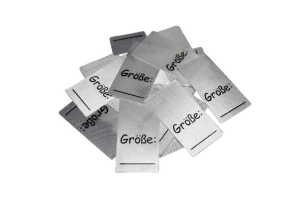 25 Textiletiketten Größe___"" 25 Textiletiketten Größe___""