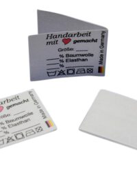 10 Textiletiketten Universal mit Mittelfalte 10 Textiletiketten Universal mit Mittelfalte