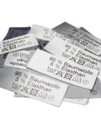50 Textiletiketten 95% Baumwolle 5% Elasthan 50 Textiletiketten 95% Baumwolle 5% Elasthan