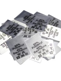 50 Textiletiketten 55% Polyacryl 45% Baumwolle 50 Textiletiketten 55% Polyacryl 45% Baumwolle
