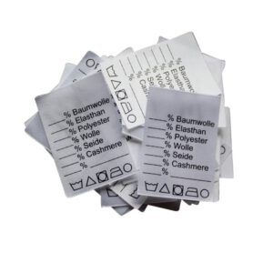 25 Textiletiketten Universal" 35 x 55 mm"
