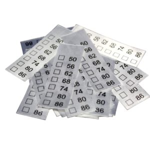 25 Textiletiketten Universal Kindergrößen" 50-86"