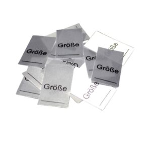 25 Textiletiketten Größe___ selbst ausfüllbar