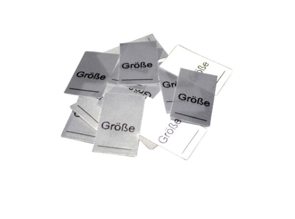 25 Textiletiketten Größe___ selbst ausfüllbar