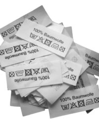 50 Textiletiketten 100% Baumwolle 3 P. Bügeleisen 50 Textiletiketten 100% Baumwolle 3 P. Bügeleisen