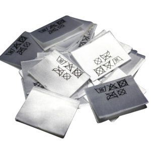 25 Textiletiketten nur Pflegesymbole Mittelfalte 25 Textiletiketten nur Pflegesymbole Mittelfalte