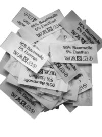 50 Textiletiketten 95 % Baumwolle 5% Elasthan 50 Textiletiketten 95 % Baumwolle 5% Elasthan