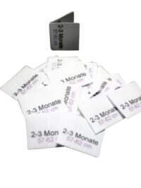 25 Textiletiketten Baby- und Kindergrößen 2-3 M 25 Textiletiketten Baby- und Kindergrößen 2-3 M