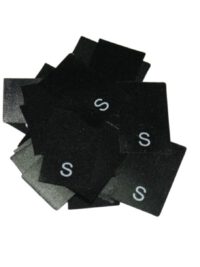 25 Textiletiketten Größe S