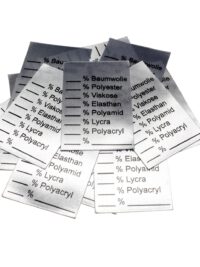 25 Textiletiketten Universal" ohne Pflegesymbole"